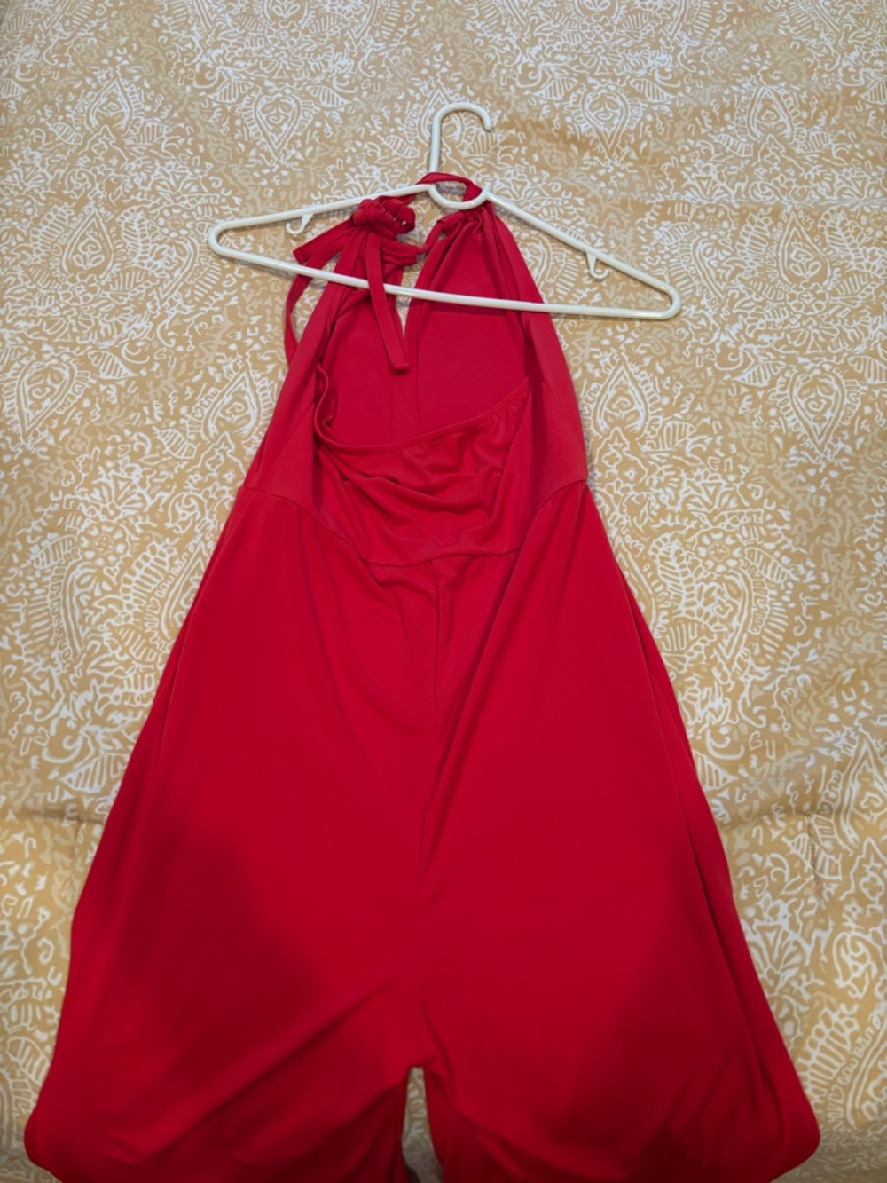 Red Halter Romper